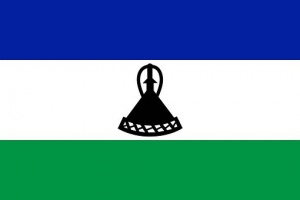 Die Flagge Lesothos